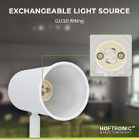 Riga - LED plafondlamp - 24 Watt 2070 Lumen - 6 spots - 4000K Neutraal wit - Draaibaar en dimbaar - GU10 - Kantelbaar - Plafondspot - IP20 Voor binnen - Wit - thumbnail