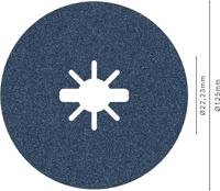 Bosch Accessoires X-LOCK Fiberschijf, 125mm, G 100, R574, Best for Metal - 1 stuk(s) - 2608619163 - thumbnail