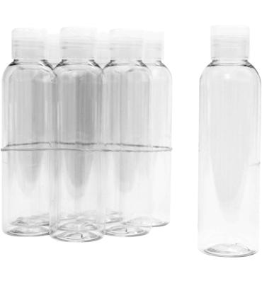 Pet flacon 100ml met klapdop 10 Stuks Pet flacon 100ml met klapdop 10 Stuks