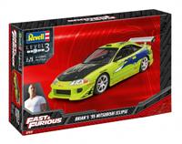 Revell 1/25 Fast & Furious Brain`s '95 Mitsubishi Eclipse Model-set - thumbnail
