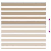 Zebra Blind 150x100 cm stofbreedte 145,9 cm polyester zandbruin - thumbnail