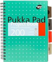Projectboek pukka metallic b5 lijn 200pag 80gr gn - thumbnail