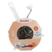 Metaltex Passeerzeef 20 cm RVS/Wit - thumbnail