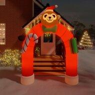 VidaXL Kerstboog opblaasbaar met led's 380 cm