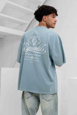 Equalité Yuki Boxy T-Shirt Heren Lichtblauw - Maat XS - Kleur: Lichtblauw | Soccerfanshop