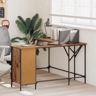 Bureau Oud Hout 141 x 141 x 75 cm Bewerkt hout