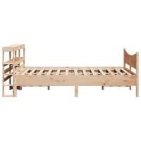Bedframe met hoofdbord massief grenenhout 120x200 cm - thumbnail