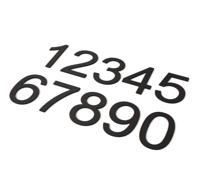 Nummer 0 Model: Huisnummer Staal Geroba - Geroba - thumbnail