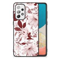 Kleurrijke Telefoonhoesje Samsung Galaxy A73 Watercolor Flowers - thumbnail