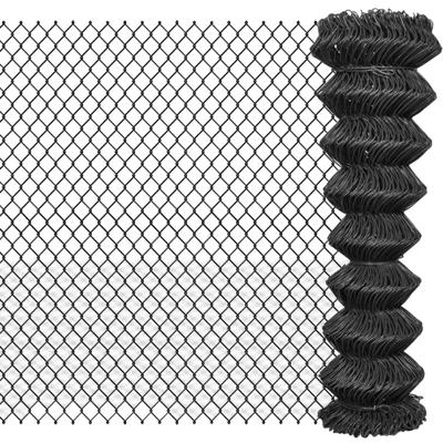 VidaXL Gaashek 25x1,5 m staal grijs