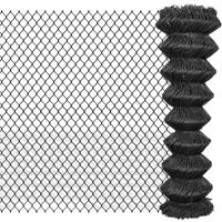 VidaXL Gaashek 25x1,5 m staal grijs - thumbnail