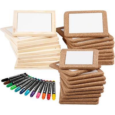 Groepsset Onderzetters beschilderen, standaardkleuren, extra kleuren, 30 stuk, 1 set