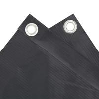 VidaXL Balkonscherm 300x90 cm pvc antracietkleurig - thumbnail