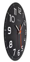 NeXtime NE-8817ZW Wandklok Dia. 30 X 3.5 Cm, Glas, Zwart, &apos;Classy Round&apos; - thumbnail