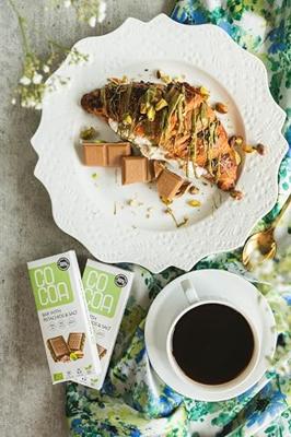 Cocoa Chocolade Pistachios & Salt Reep Cocoa Chocolade Pistachios & Salt Reep