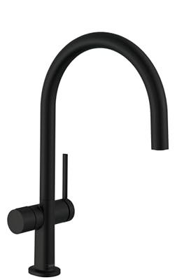 Hansgrohe Talis M54 ééngreeps keukenmengkraan 220 met stopkraan voor vaatwasser, mat zwart Hansgrohe Talis M54 ééngreeps keukenmengkraan 220 met stopkraan voor vaatwasser, mat zwart