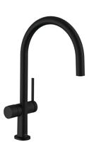Hansgrohe Talis M54 ééngreeps keukenmengkraan 220 met stopkraan voor vaatwasser, mat zwart - thumbnail