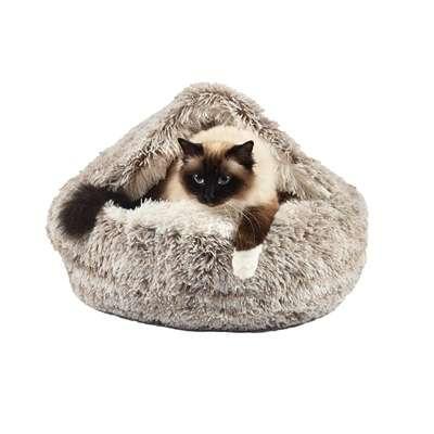 Croci kattenmand iglo gemeleerd beige / wit Croci kattenmand iglo gemeleerd beige / wit
