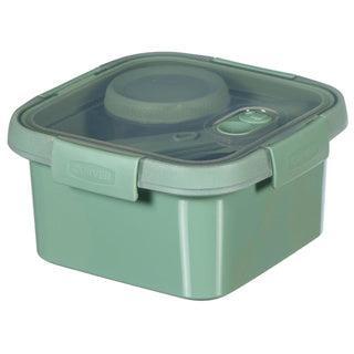 Curver smart to go eco lunchset vierkant 1,1 liter + bestekset & sauscup