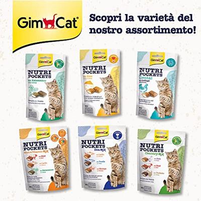 Gimcat nutri pockets malt-vitaminemix - thumbnail