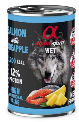 ALPHA SPIRIT WET Zalm met ananas - natvoer voor honden - 400g