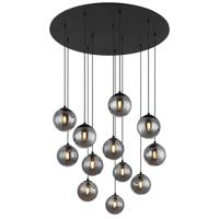 Globo Zwarte hanglampRiha 12-lichts - 56133-12D1 - thumbnail