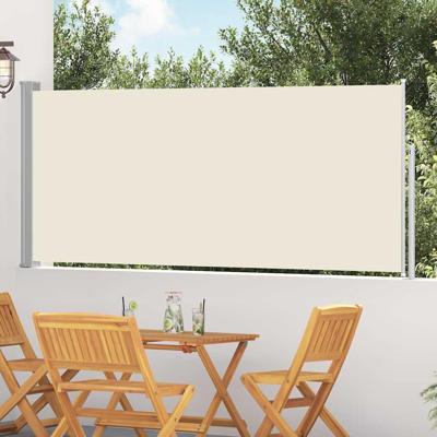 VidaXL Windscherm uittrekbaar 120x300 cm crème VidaXL Windscherm uittrekbaar 120x300 cm crème