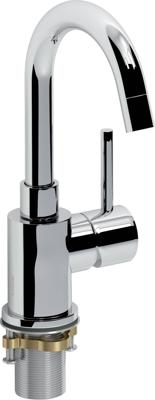 Clou XO wastafelmengkraan 6.8x21.1cm type 1 met draaibare uitloop chroom CL/06.14001.29