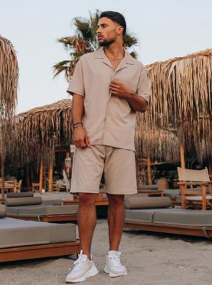 Ab Lifestyle Riveira Short Ab.ss25038 Korte Broeken Beige