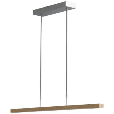 Masterlight HanglampOak nikkel met hout 104cm - 2785-37-NA-P-DW