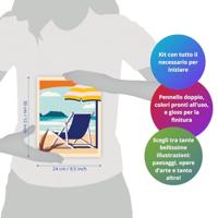 CreArt 24x30 cm Ontspan op het strand, Volwassene, Schilderen op nummer, 23897, Ravensburger - thumbnail