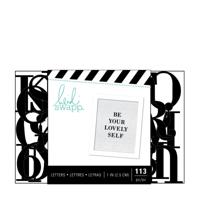 Heidi Swapp • letterbord alfabet 2,5cm 113pcs black - thumbnail