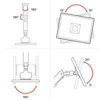 Ergotron HX mit VHD Pivot Wandbeugel voor monitor Aantal monteerbare displays: 1 Display(s) 144,8 cm (57) In hoogte verstelbaar, Kantelbaar - thumbnail