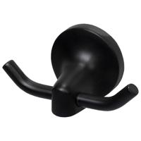 Handdoekhaak Haceka Aspen Dubbel Mat Zwart Haceka - thumbnail