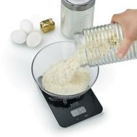 Graef KS 202 Keukenweegschaal Digitaal Weegbereik (max.)=5 kg Zwart 200 x 145 x 17 - thumbnail