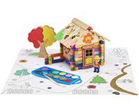 Bouwspel Jeujura Chalet to Paint - thumbnail