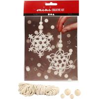 Creativ Company Mini creative kit macrame sneeuwvlok - thumbnail
