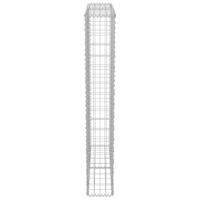 VidaXL Schanskorfmuur met deksels 100x20x150 cm gegalvaniseerd staal - thumbnail