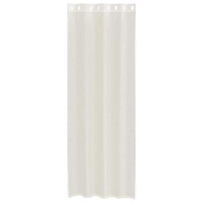 Gordijnen Voile met doorvoertules 2 st 140x300 cm crme