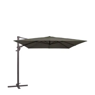 Grote Zweefparasol Monaco III Flex l300b300cm Grijs van Madison