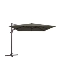 Grote Zweefparasol Monaco III Flex l300b300cm Grijs van Madison - thumbnail