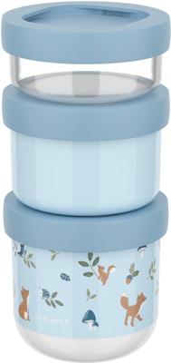 Mepal stapelbare snackbox stack mio 3-delig Little Dutch forest friends