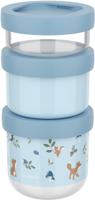 Mepal stapelbare snackbox stack mio 3-delig Little Dutch forest friends - thumbnail