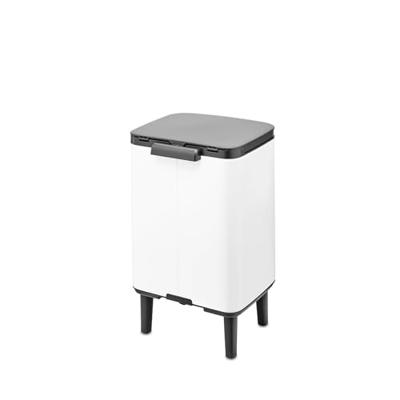 Brabantia Bo hi afvalemmer 7 liter met kunststof binnenemmer white - thumbnail