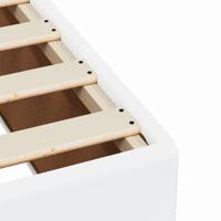 Bedframe kunstleer wit 140x200 cm - thumbnail