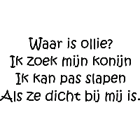 Waar is ollie? - Muursticker - thumbnail