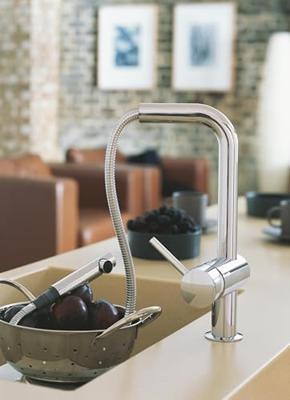 GROHE Eéngreeps spoelbakmengkraan met uittrekbare spray Minta 32168000 - thumbnail