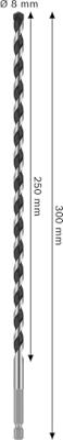 Bosch Accessoires PRO HEX-5 Betonboor | 8x250x300 mm - 2608706987 Bosch Accessoires PRO HEX-5 Betonboor | 8x250x300 mm - 2608706987