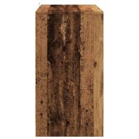 Dressoir 70x41x75 cm bewerkt hout oud houtkleurig - thumbnail