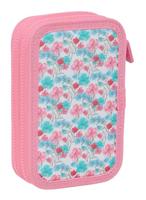 Dubbele etui Moos Flores Multicolour 12.5 x 19.5 x 4 cm 28 Onderdelen - thumbnail